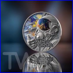 Air Force Guardians of Freedom 2 oz Antique finish Silver Coin CFA Cameroon 2025