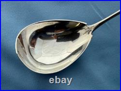 Albert Coles Coin Silver Soup Ladle Saxon Stag 12 Inches No Mono
