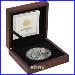 Amazon Femina Bellator 2024 2 Oz 2000 Francs Cfa Antique Finish Silver Coin