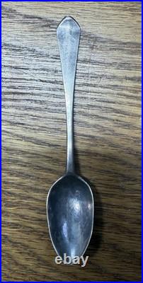 American Coin Silver Coffee Spoon William Cleveland Norwich Ct 18th Century Mono
