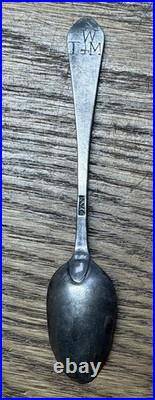 American Coin Silver Coffee Spoon William Cleveland Norwich Ct 18th Century Mono