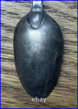 American Coin Silver Coffee Spoon William Cleveland Norwich Ct 18th Century Mono