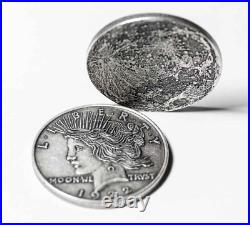 American Gods Moon Shadow's Liberty Head 1 oz. 999 Silver Antiqued Coin WithOMP