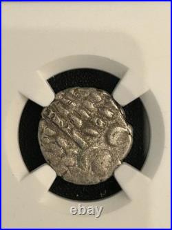 Ancient Britain Durotriges 60-20 BC, Celts SILVER Bi Stater Celtic Coin, NGC XF