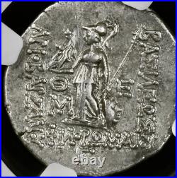 Ancient Cappadocia NGC Graded XF 96BC-63BC Silver Drachm Coin Ariobarzanes I