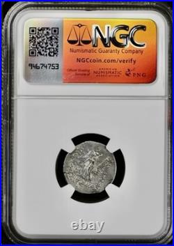Ancient Cappadocia NGC Graded XF 96BC-63BC Silver Drachm Coin Ariobarzanes I