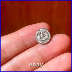 Ancient Roman Old Coated Coin Rare Small Cleaned Coin In good condition