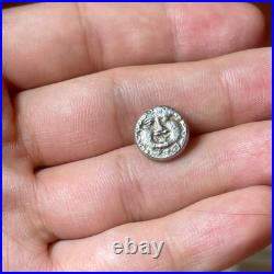 Ancient Roman Old Coated Coin Rare Small Cleaned Coin In good condition