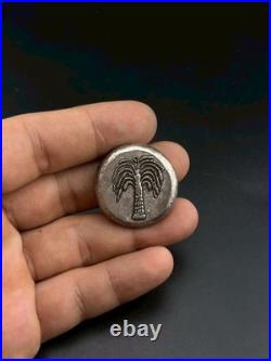 Ancient Roman Unique Greek Silver Coin Roman King Face