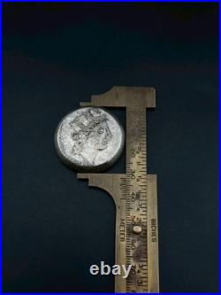 Ancient Roman Unique Greek Silver Coin Roman King Face