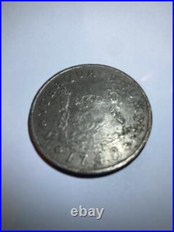 Antique 1748 Vtraque Vnum Mexico Ferdnd VI D G Hispan Et Ind Rex Silver Coin