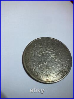 Antique 1748 Vtraque Vnum Mexico Ferdnd VI D G Hispan Et Ind Rex Silver Coin
