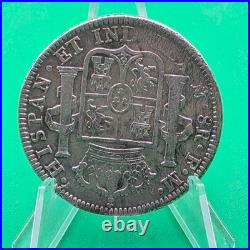 Antique 1794 Mexico 8 Reales Silver Spanish Colonial Coin