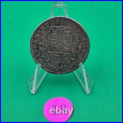 Antique 1794 Mexico 8 Reales Silver Spanish Colonial Coin