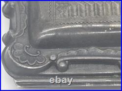 Antique 1856 Victorian Silver Coin Purse Dance Card Case Engraved 10 Anniversary