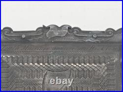 Antique 1856 Victorian Silver Coin Purse Dance Card Case Engraved 10 Anniversary