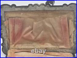Antique 1856 Victorian Silver Coin Purse Dance Card Case Engraved 10 Anniversary