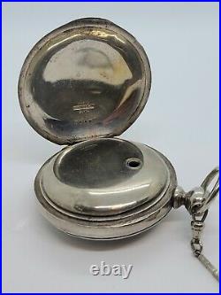 Antique 1877 WALTHAM Broadway'Civil War Era' Coin Silver Key Wind Pocket Watch
