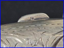 Antique 1908 Birmingham Sterling Silver Coin Purse Charles Lyster & Son, 100g