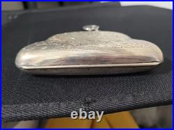 Antique 1908 Birmingham Sterling Silver Coin Purse Charles Lyster & Son, 100g