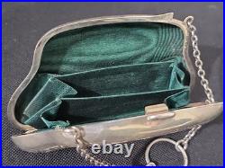 Antique 1908 Birmingham Sterling Silver Coin Purse Charles Lyster & Son, 100g