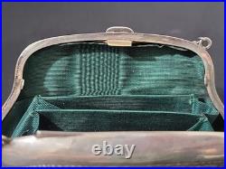 Antique 1908 Birmingham Sterling Silver Coin Purse Charles Lyster & Son, 100g