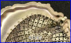Antique Art Nouveau Sterling Silver Mesh Purse Set with German Silver Coin Bag