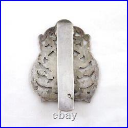 Antique Coin Silver Chatelaine Clip Alice