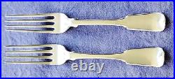 Antique Coin Silver Forks c 1830