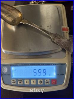 Antique Coin Silver Spoon 60 GRAMS Edmund Hayes Poughkeepsie NY circa 1841