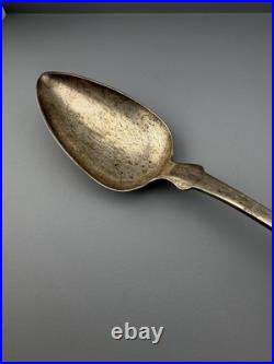 Antique Coin Silver Spoon 60 GRAMS Edmund Hayes Poughkeepsie NY circa 1841