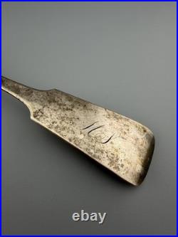 Antique Coin Silver Spoon 60 GRAMS Edmund Hayes Poughkeepsie NY circa 1841