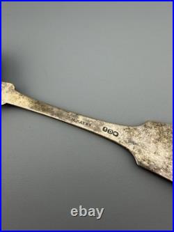 Antique Coin Silver Spoon 60 GRAMS Edmund Hayes Poughkeepsie NY circa 1841