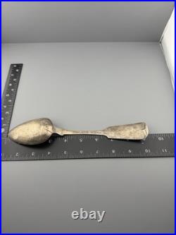 Antique Coin Silver Spoon 60 GRAMS Edmund Hayes Poughkeepsie NY circa 1841