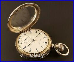 Antique E. Howard Pocket Watch Coin Silver Case 18 Size Key Wind Key Set