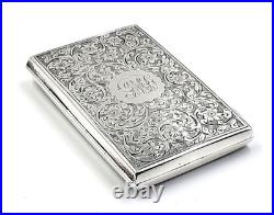 Antique Edwardian sterling silver ladies coin purse Beautiful engraved purse