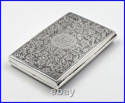 Antique Edwardian sterling silver ladies coin purse Beautiful engraved purse
