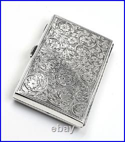 Antique Edwardian sterling silver ladies coin purse Beautiful engraved purse