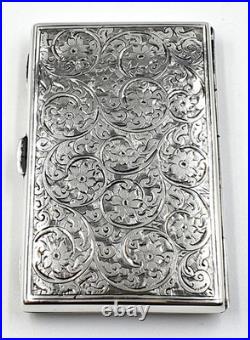 Antique Edwardian sterling silver ladies coin purse Beautiful engraved purse