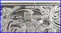 Antique Edwardian sterling silver ladies coin purse Beautiful engraved purse