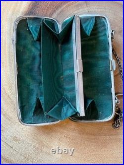 Antique English Sterling Silver Coin Purse Compact 83 grams