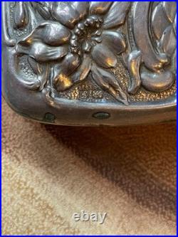 Antique English Sterling Silver Coin Purse Compact 83 grams