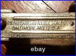 Antique Fairbanks Infallible Coin Scale Weighs Measures Gold / Silver Coins RARE