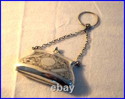 Antique George V Silver Coin Purse Chester 1919 44gm