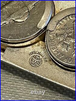 Antique German Silver Hallmark Coin Holder Pendant Necklace