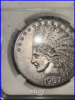 Antique Liberty Indian Head 10 Dollar Coin 1907