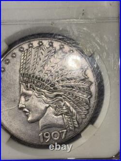 Antique Liberty Indian Head 10 Dollar Coin 1907