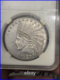 Antique Liberty Indian Head 10 Dollar Coin 1907