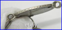 Antique M. THERESIA AUSTRIA 1780 950 Silver Coin 250 Silver Dangle Bead Pendant