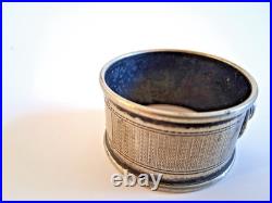 Antique Medallion Helmeted Coin Silver Napkin Ring 26.4 Grams No Monogram